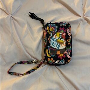 Vera Bradley Black Clutch Wristlet with Disney Pattern